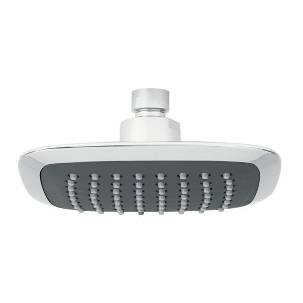Regadera cuadrada plato ancho 6 gris-cromo sin brazo Aero 49454