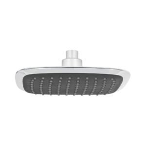 R-511S.jpg Regadera cuadrada plato ancho 8 gris-cromo sin brazo Aero 49453