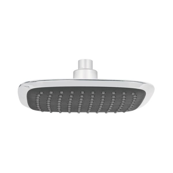 Regadera cuadrada plato ancho 8 gris-cromo sin brazo Aero 49453