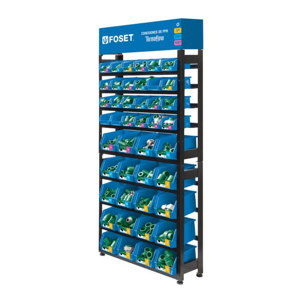 Rack con conexiones de PPR Foset 55861