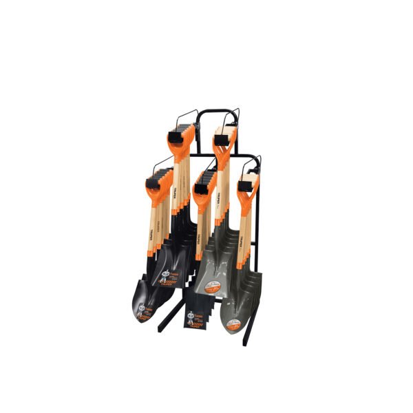 Rack para palas con mango Y de pared para 30 pz Truper 50031