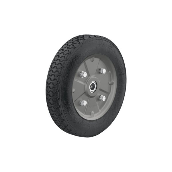 Rueda de hule sólido 10 para diablo doble balero Pretul 45035