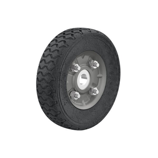 Rueda de hule sólido 6 para diablo un balero Pretul 45481