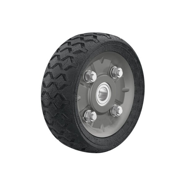 Rueda de hule sólido 6 para diablo doble balero Pretul 45480