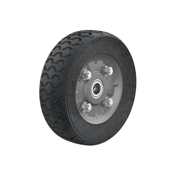 Rueda de hule sólido 7 para diablo doble balero Pretul 45483