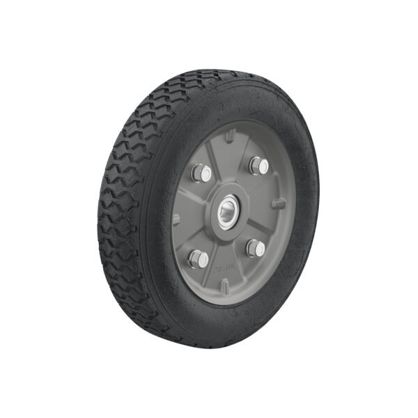 Rueda de hule sólido 9 para diablo doble balero Pretul 45487