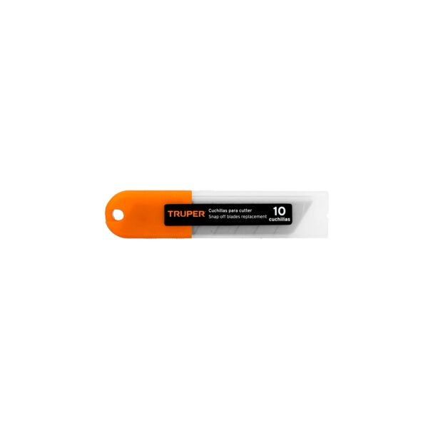 Estuche con 10 cuchillas SK4 de 25 mm para cutter Truper 17903