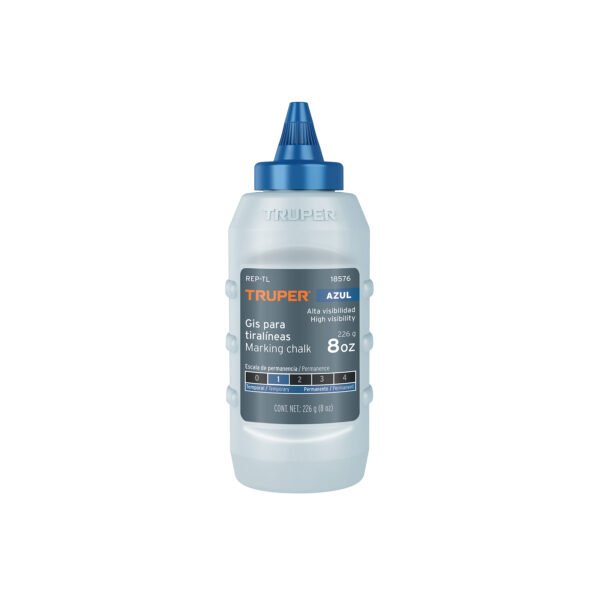 Gis azul para tiralíneas alta visibilidad 8 oz Truper 18576