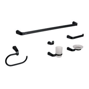 RIA-7000M.jpg Juego de 6 accesorios para baño negro FOSET RIVIERA 44277