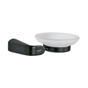 RIA-74M.jpg Jabonera con plato de vidrio negro FOSET RIVIERA 44279