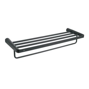 RIA-78M.jpg Repisa portatoallas negro FOSET RIVIERA 44288