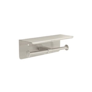 RIA-85N.jpg Portarrollo doble en satín con soporte para celular Riviera 46357