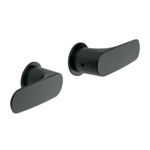 Juego manerales palanca para regadera negro FOSET RIVIERA 44118