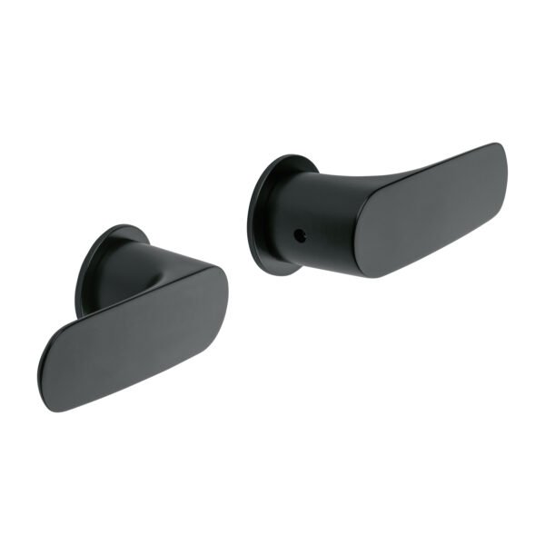 Juego manerales palanca para regadera negro FOSET RIVIERA 44118