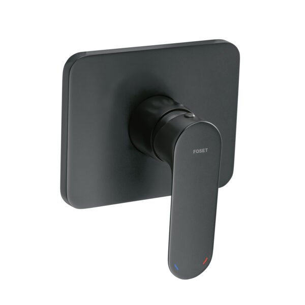 Monomando para regadera sin desviador negro FOSET RIVIERA 44117