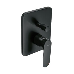 Monomando para regadera con desviador negro FOSET RIVIERA 44112