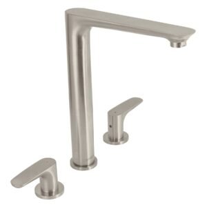 Mezcladora cuello alto para fregadero satín FOSET RIVIERA 45181