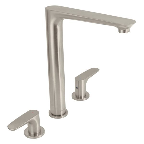 Mezcladora cuello alto para fregadero satín FOSET RIVIERA 45181