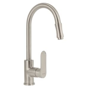 Monomando retráctil para fregadero satín FOSET RIVIERA 45183