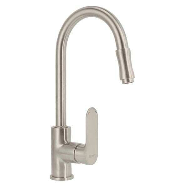 Monomando retráctil para fregadero satín FOSET RIVIERA 45183