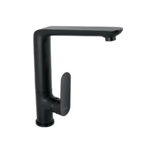 Monomando cuello alto para fregadero negro FOSET RIVIERA 44102