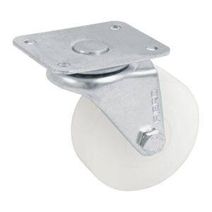 Rodaja de polietileno 2-1/2 placa giratoria con buje FIERO 48626