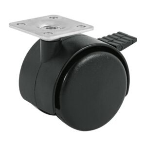 ROYF-50.jpg Rodaja tipo yoyo de 50 mm con placa con freno Fiero 44389