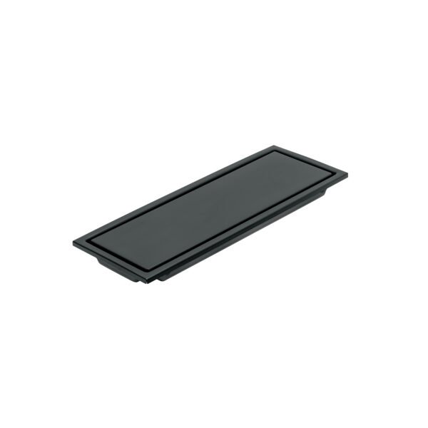 Resumidero rectangular 30x11cm reversible negro FOSET AQUA 45324