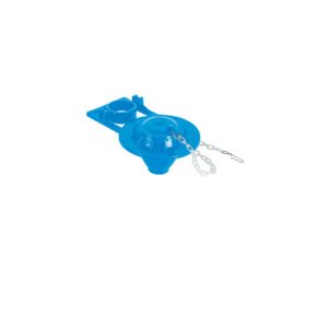Sapo 2 para WC PVC azul cadena plástica Foset 49346