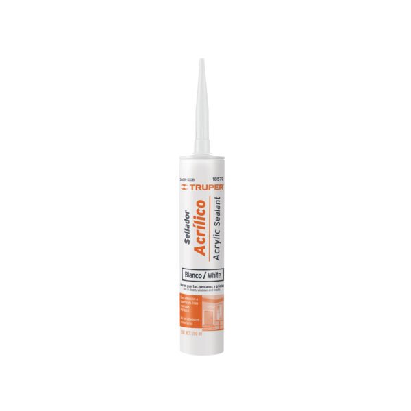 Sellador acrilico de 280 ml blanco Truper 18570