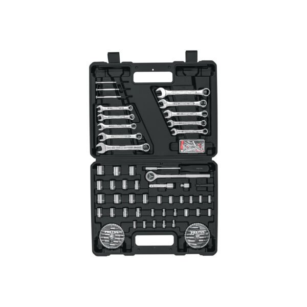 Juego de 71 herramientas 1/4 y 3/8 para mecánico Pretul 22980