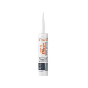 Sellador blanco 100% silicón de 280 ml Truper 17560