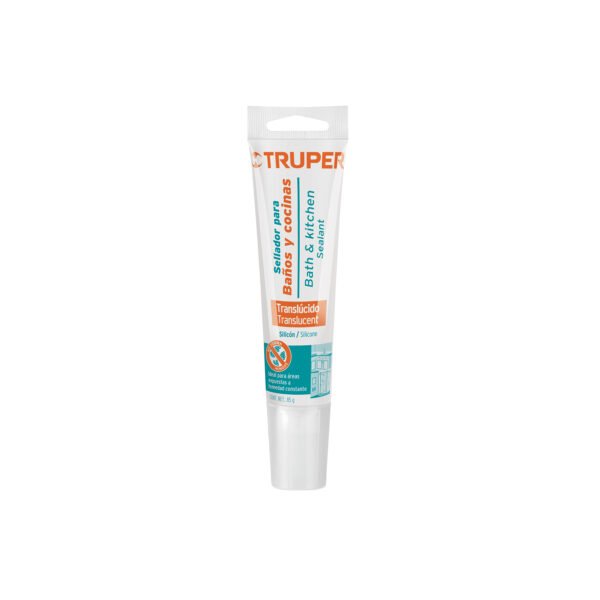 Sellador translúcido para baños y cocinas 85 g Truper 18567