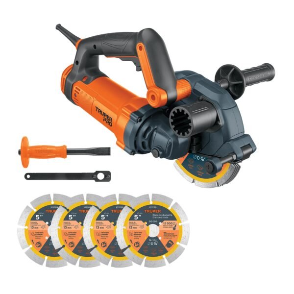 Sierra ranuradora de concreto 5 1400 W prof Truper 103474
