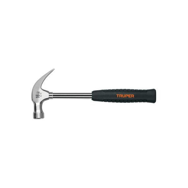 Martillo pulido 16 oz uña curva mango tubular c/neopreno 16700