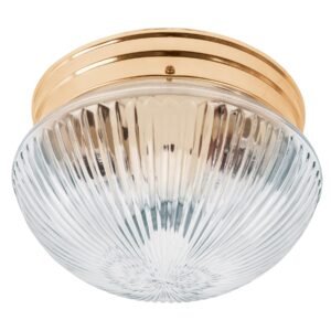 Luminario decorativo 15x24 cm pantalla cristal s/lámparas 46627