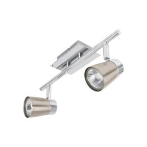 Luminario de sobreponer con 2 spots base GU10 Volteck 48433