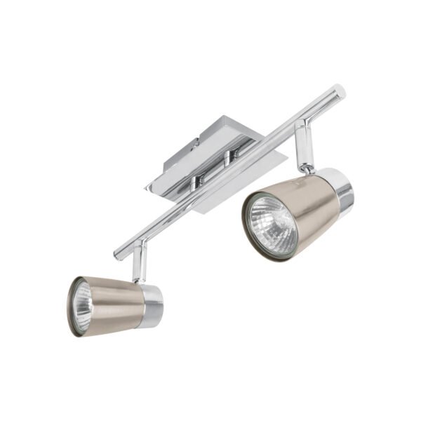 Luminario de sobreponer con 2 spots base GU10 Volteck 48433