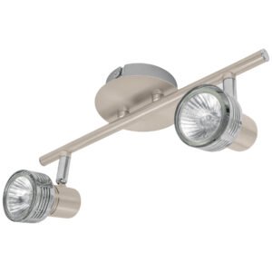Luminario de sobreponer con 2 spots base GU10 Volteck 48441