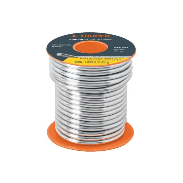 Soldadura sólida 50/50 para tubería hidráulica 450 g 12284