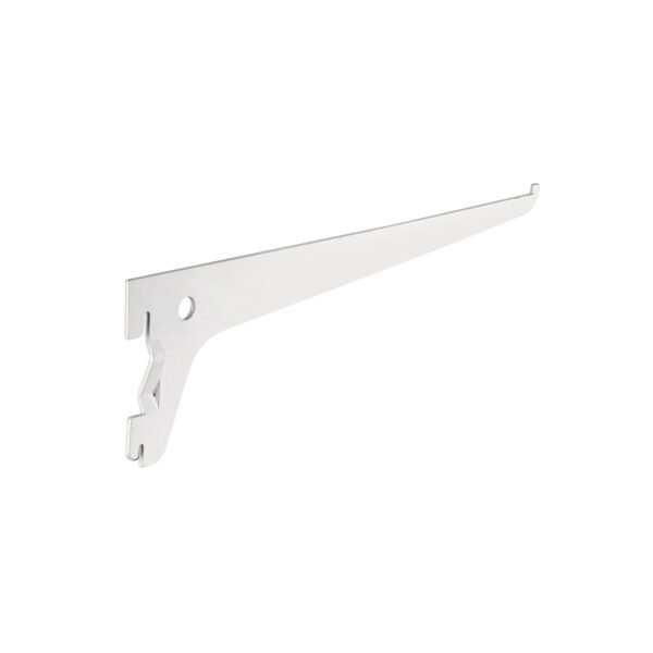 Ménsula plana blanca para cremallera sencilla 25cm Fiero 47708