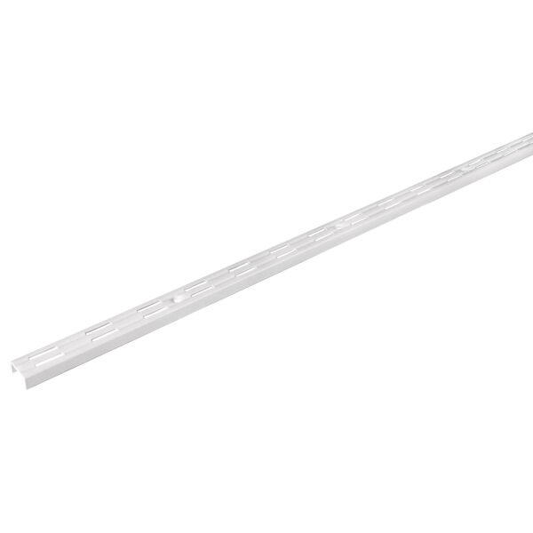 Cremallera doble blanca para ménsulas planas 1.5m Fiero 47718