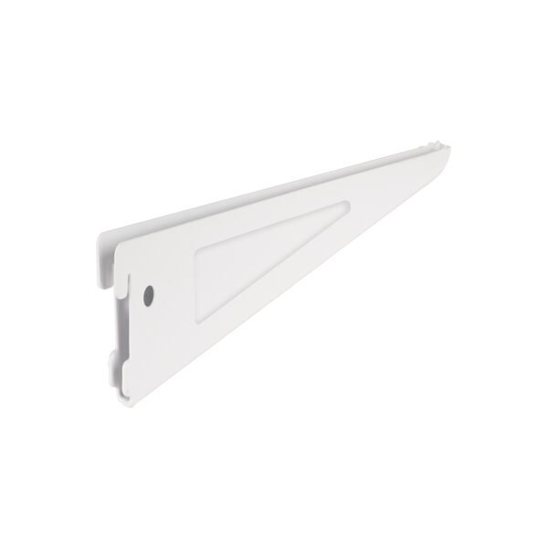 Ménsula plana blanca para cremallera doble 22cm Fiero 47713