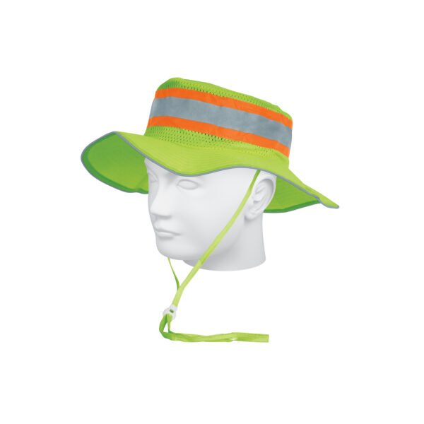 Sombrero verde alta visibilidad con reflejante Truper 14010