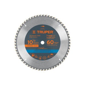 Disco sierra 10 para madera 60 dientes centro 5/8 Truper 18306
