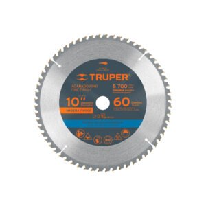 Disco sierra 10 para madera 60 dientes centro 1 Truper 18308