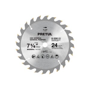 ST-724P.jpg Disco sierra 7-1/4 p/madera 24 dientes centro 5/8 Pretul 27055