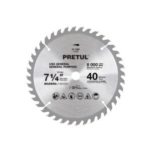 ST-740P.jpg Disco sierra 7-1/4 p/madera 40 dientes centro 5/8 Pretul 27056