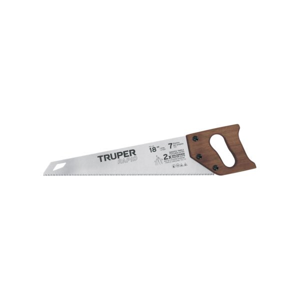 Serrucho Rapid 18 7 DPP mango de madera Truper 102950