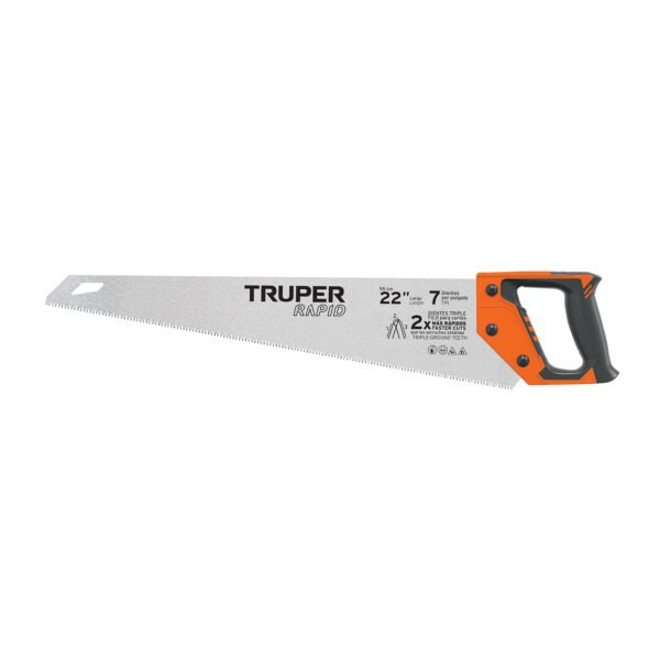 Serrucho Rapid 22 7 DPP mango Comfort grip Truper 101870